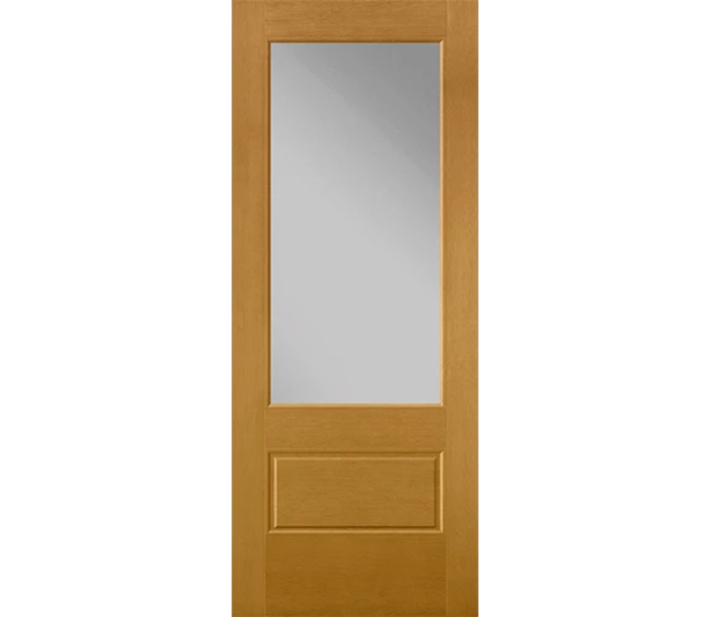 Morgantown 3 Quaters Light Fiberglass Entry Door