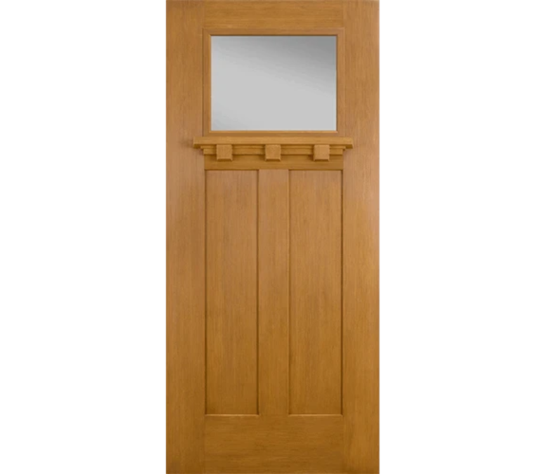 Morgantown Craftsman Light Fiberglass Entry Door