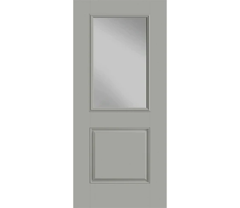 Morgantown One Half Light 1 Panel Fiberglass Entry Door